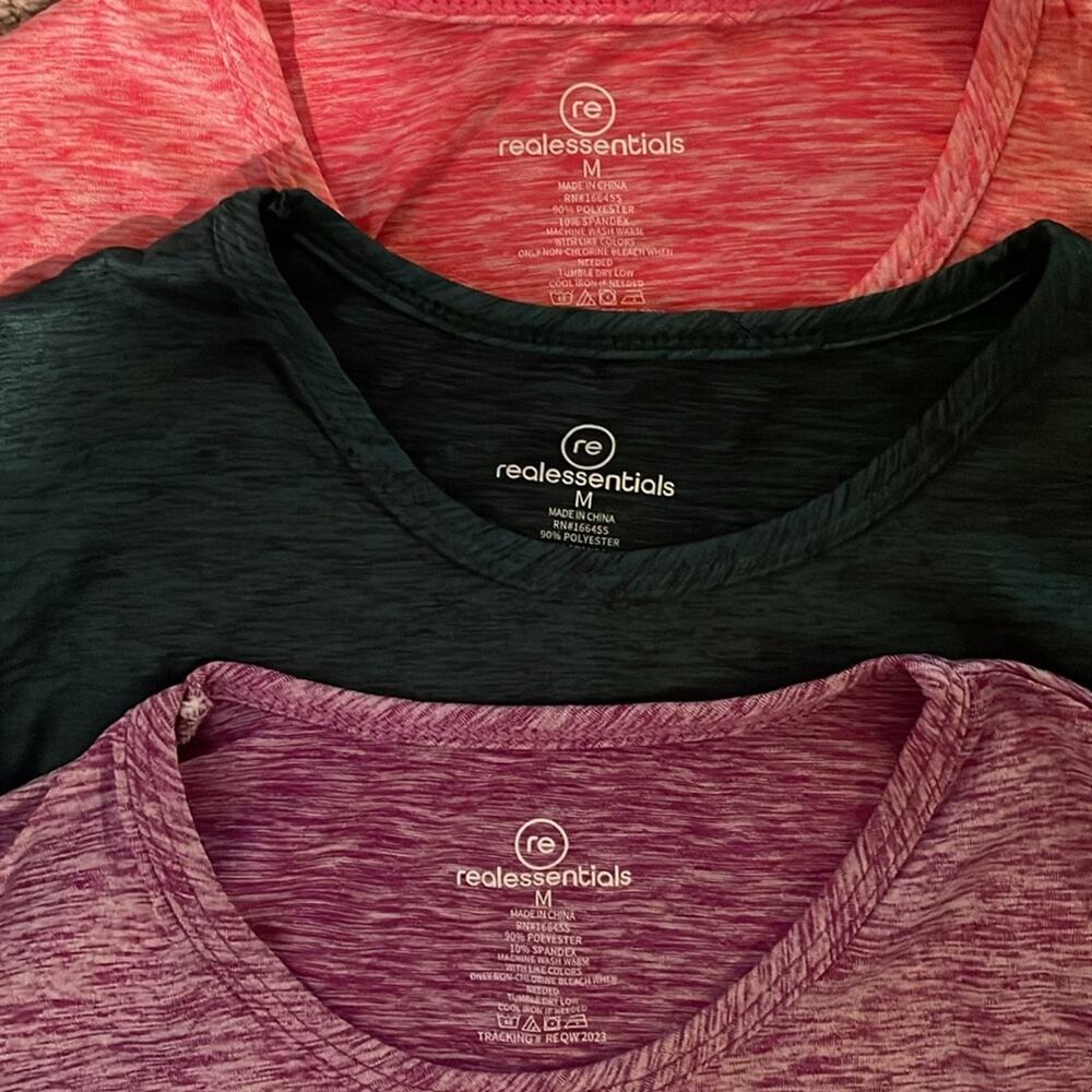 Realessentials Crop Tee Shirts (3). M